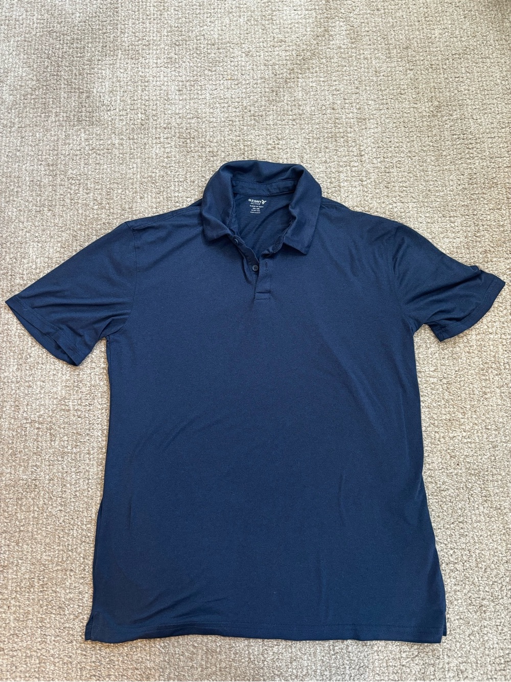 Old Navy Active Cloud 94 Soft Polo Navy XXL 18 Go-Dry Cool
